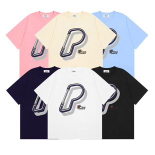 PALACE 25FWSS新款情侣装短袖女青少年三角钥匙扣字母印花T恤衫男