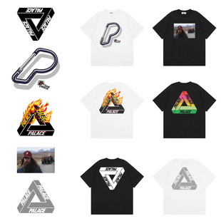 PALACE 3M反光火焰字母阿甘SS25欧美街头潮牌夏季男短袖女T恤衫BF