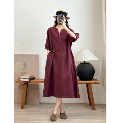 2维维服饰！051-100单品好货亚麻汉麻上衣裤子半裙