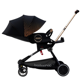 宝宝好V9婴儿遛娃手推车V16折叠双向高景观坐躺儿童推车溜娃神器