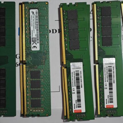 拆机 三星 镁光 16G 32G DDR4 3200台式机内存条UDIMM