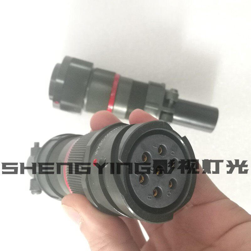 2.5/4K影视镝灯七芯插头兼容阿莱M40PAR灯镇流器插头七米连接线