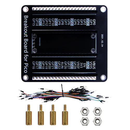 树莓派 Raspberry Pi Pico/Pico W 转接板套件铜柱螺母跳线包套件