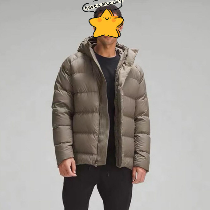 【三星90绒】新款男士连帽加厚羽绒服外套 Lu家同款保暖羽绒服男