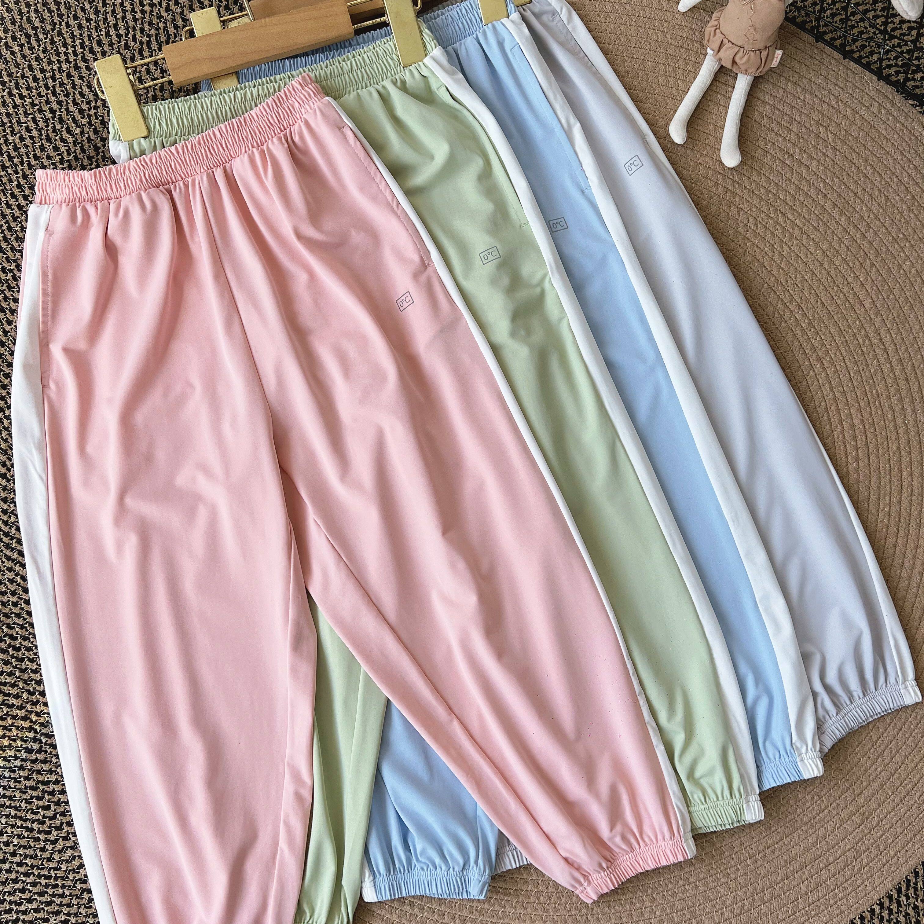 锦纶氨纶夏季款儿童防蚊裤宽松男童休闲裤子防晒女童长裤速干运动