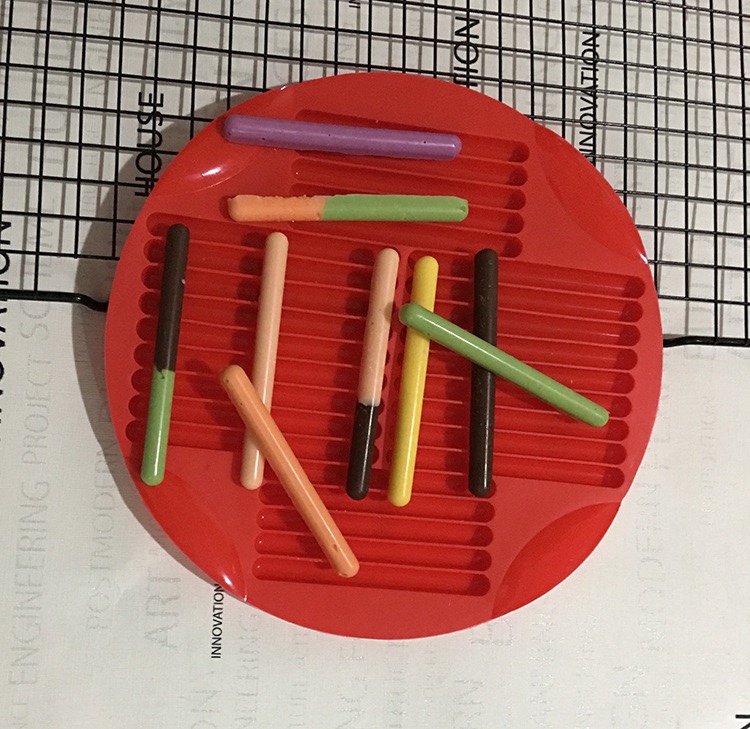 圆形硅胶28连手指饼干模长条巧烘焙模具