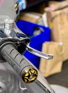 适用于vespa改装春天冲刺150/gts300/6日台湾Rmini牛角拉杆短柄款