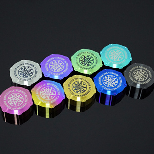 适用于电摩 摩托车改装车力屋上泵油壶盖 DC油杯盖 钛合金油杯盖