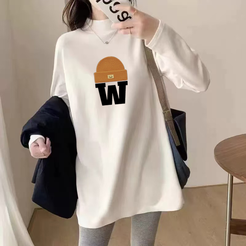 胖mm大码上衣女装显瘦秋季新款长袖t恤遮肉300斤德绒打底衫体恤衫