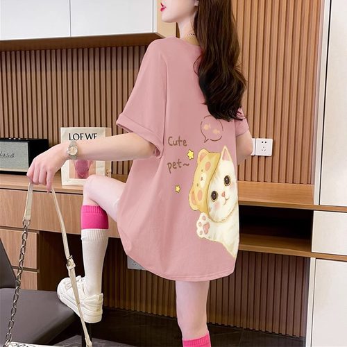 遮肉夏季洋气小众外穿短袖百搭