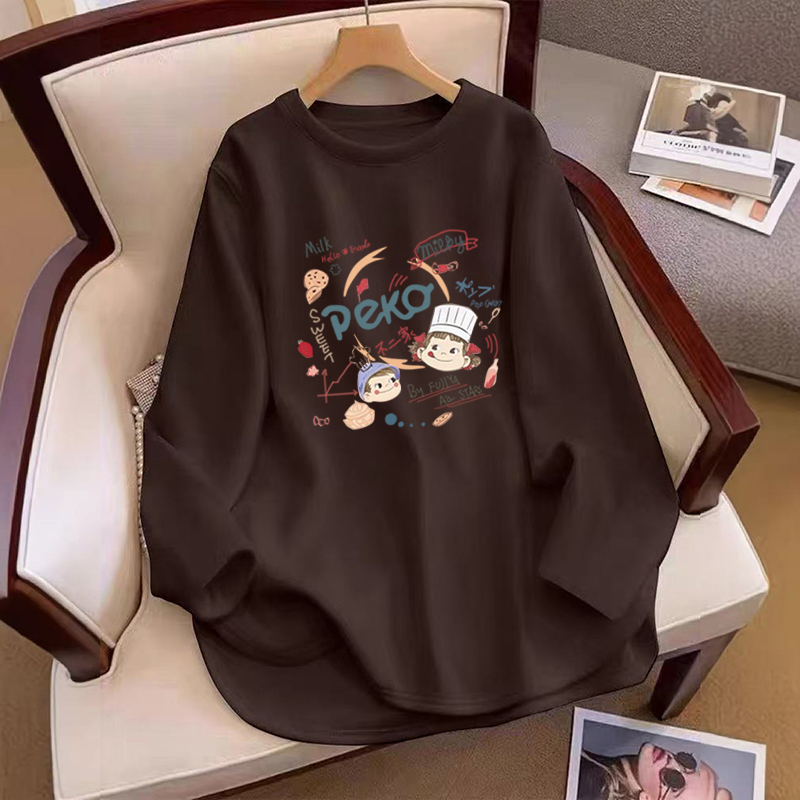 300斤秋冬加肥特大码胖mm加厚德绒打底衫女装内搭t恤长袖孕妇上衣