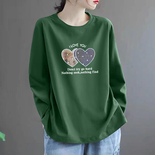 秋季长袖上衣大码女装200斤