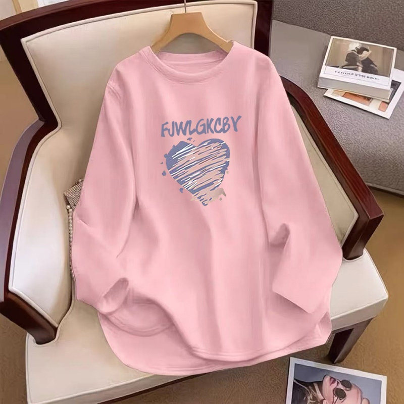 韩版ins大码300斤胖mm2025新款秋冬德绒长袖打底衫女装t恤上衣服