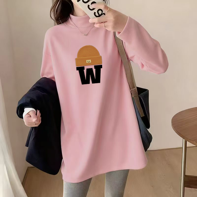 胖mm300斤大码秋冬款2025外穿德绒打底衫长袖t恤女装上衣遮肚内搭