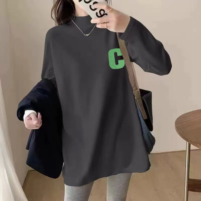 休闲2025新款胖mm遮肉秋季德绒打底衫中长款上衣女装宽松长袖t恤,女装/女士精品,卫衣/绒衫,淘宝优惠券,粉丝福利购,淘宝优惠卷