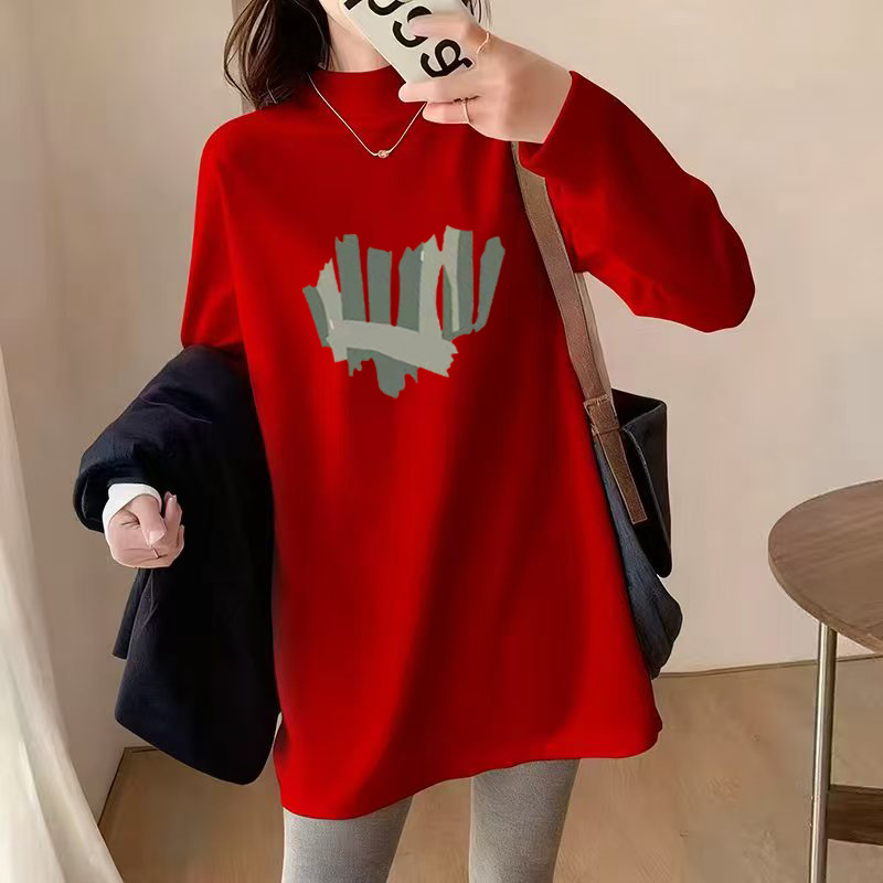 慵懒风秋冬2025新款韩版小众300斤大码德绒长袖打底衫t恤女装上衣