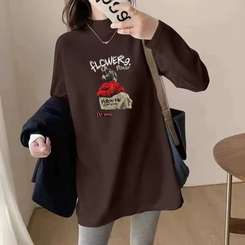 保暖德绒打底衫大码胖mm韩版秋冬2025新款女装内搭t恤长袖上衣服