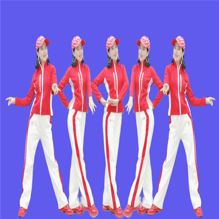 2022杨丽萍广场舞加绒保暖《来生再续缘》同款舞服立领拉链1771