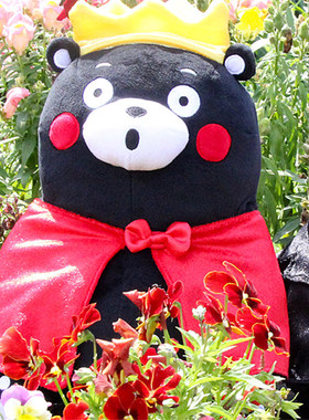 现货 日本进口熊本熊新款公仔kumamon换装毛绒娃娃西装熊本熊玩偶