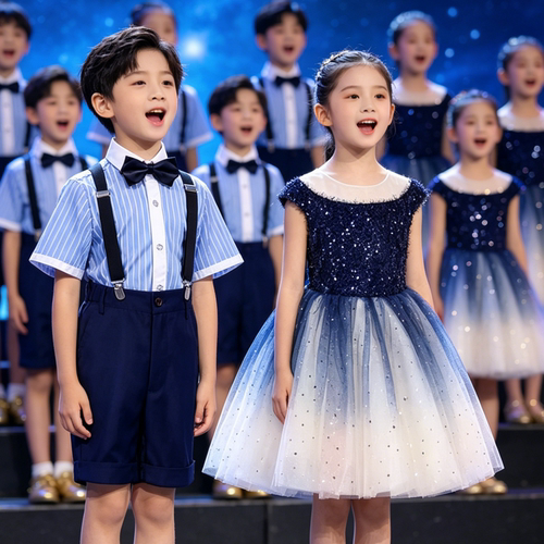 小学生合唱演出服儿童合唱演出服