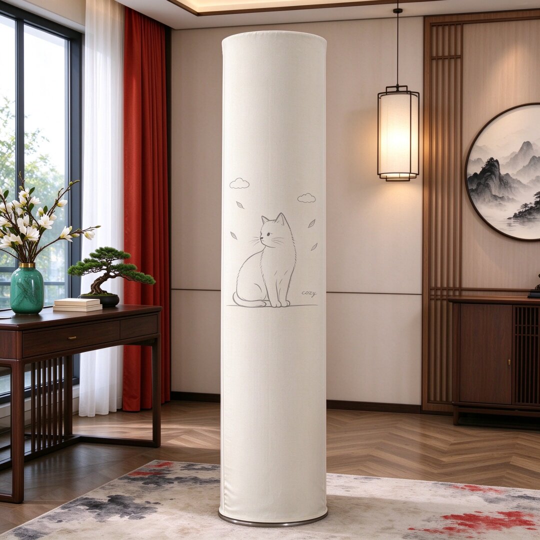 适用于美的智行二代空调罩立式KFR-72LW/N8YH2-1圆形3匹防尘圆柱