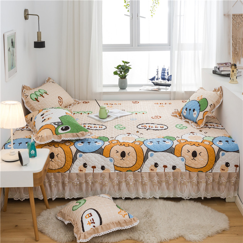 纯棉床盖单件榻榻米防滑床单