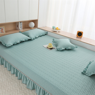 定制榻榻米的专用床单全棉纯棉纯色床盖四季通用防滑不起皱三件套