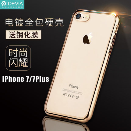devia迪沃适用于 iPhone7手机壳苹果8p保护套xs透明电镀全包硬壳