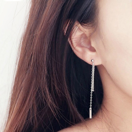 原创简约双层超仙流苏百搭耳线