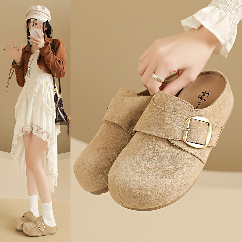 轧戏胡羞卢昱晓同款鞋子厚底勃肯拖鞋女学生懒人半拖半托休闲鞋,女鞋,勃肯鞋/软木鞋,淘宝优惠券,粉丝福利购,淘宝优惠卷