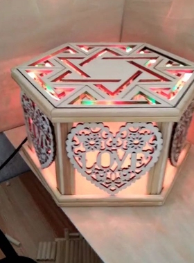 手工爱心婚礼彩灯