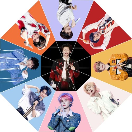 梓渝图案周边自动晴雨伞