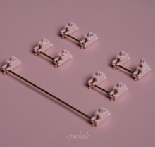 Owlab卫星轴ow V3PCB螺丝卫星轴pom材质粉紫色客制化调教机械键盘