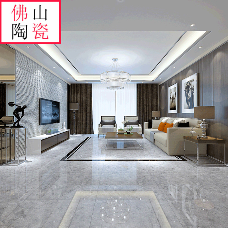 佛山通体大理石瓷砖800x800客厅地砖现代简约全抛釉金刚石地板砖 Изображение 1 佛山通体大理石瓷砖800x800客厅地砖现代简约全抛釉金刚石地板砖 Изображение 1