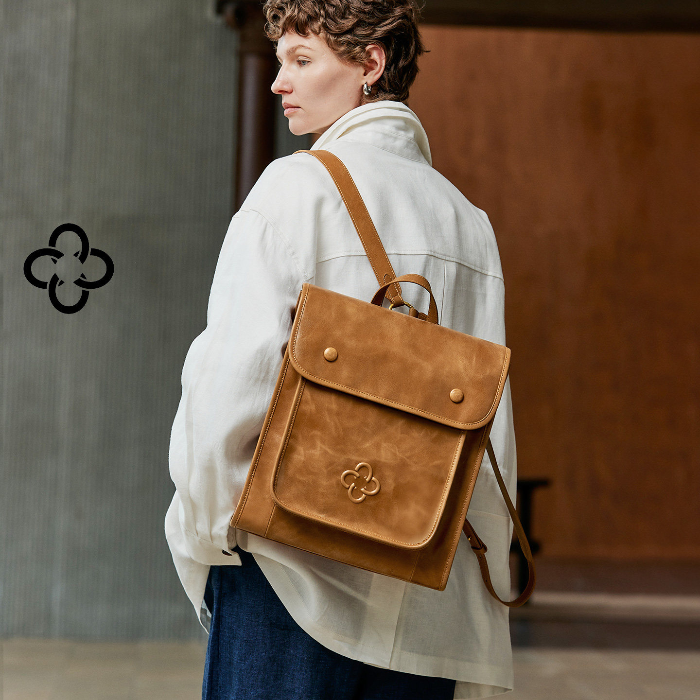 卡思乐双肩包2026新款复古公文通勤包上班植鞣牛皮背包男女同款