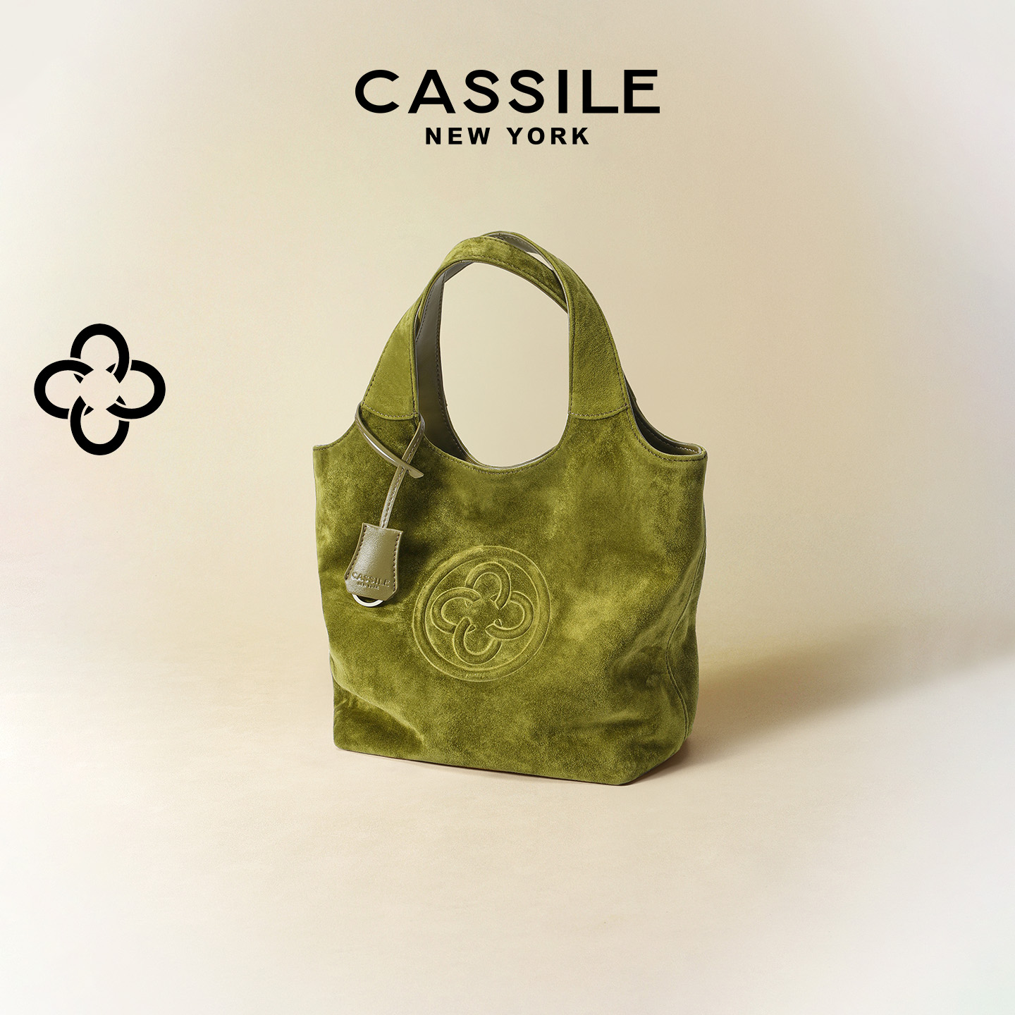 CASSILE卡思乐手提MINI马甲托特包秋冬高级感羊皮绒面小菜篮包