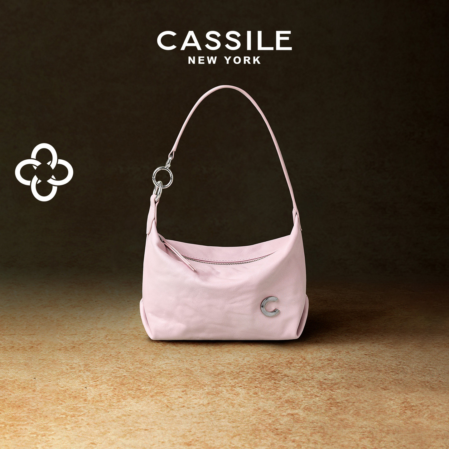 CASSILE卡思乐粉色枕头包女2026新款植鞣头层牛皮单肩腋下盒子包,箱包皮具/热销女包/男包,腋下包,淘宝优惠券,粉丝福利购,淘宝优惠卷