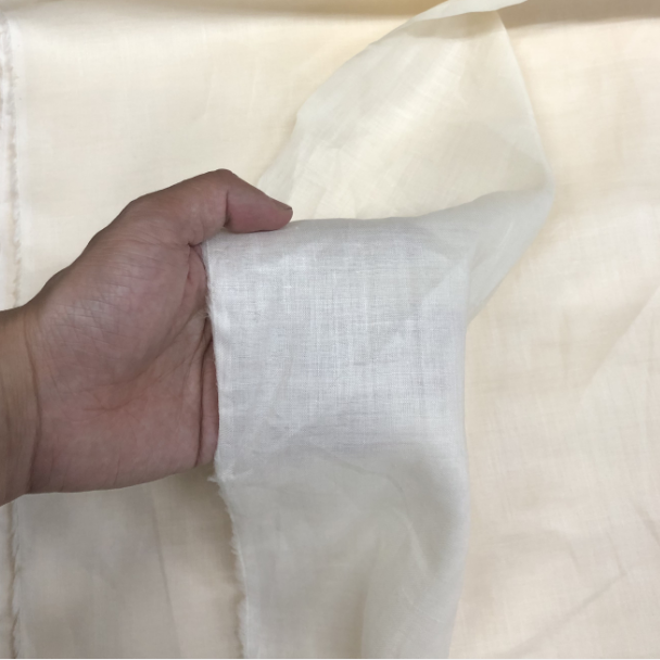 麻本身米黄色染色用毛坯布柔软