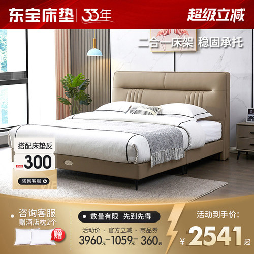 DONBLE/东宝床垫现代简约皮艺床