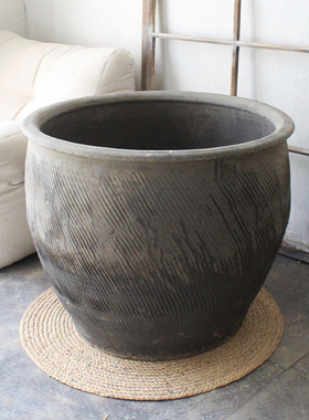 水缸庭院大缸陶缸土缸老缸旧缸民俗缸民宿装饰缸荷花缸陶盆大号缸