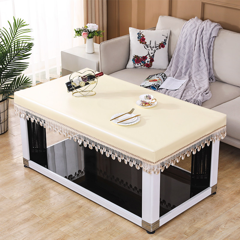 电炉罩防水皮罩茶几防油防尘罩烤火桌罩套电暖炉桌布罩取暖桌皮套,居家布艺,烤火罩,淘宝优惠券,粉丝福利购,淘宝优惠卷