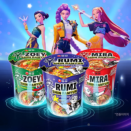 韩国直发农心NONGSHIM辛拉面KPOP主题限量版杯面速食面65g*6杯入