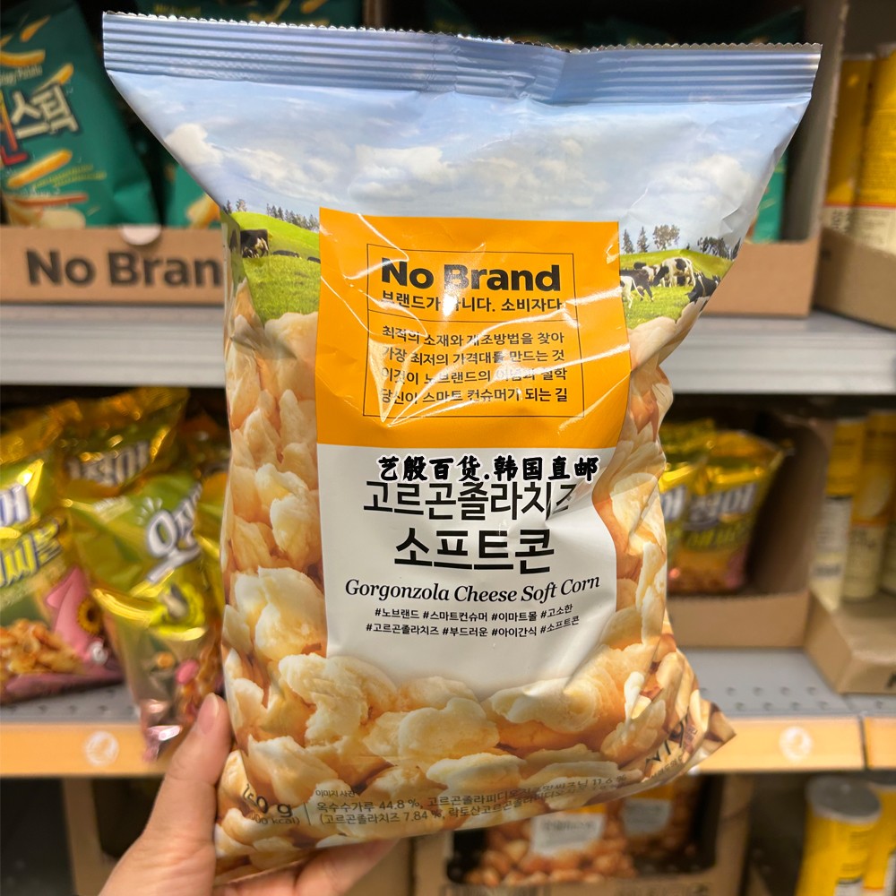 韩国直发No  Brand干奶酪味玉米膨化粒零食150g入口即化强烈推荐