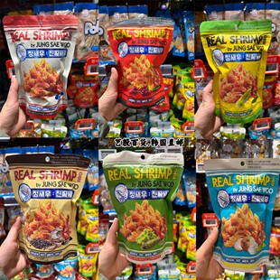 韩国直发REAL  SHRIMP每袋含有60支虾头的真虾条60g/袋虾条零食