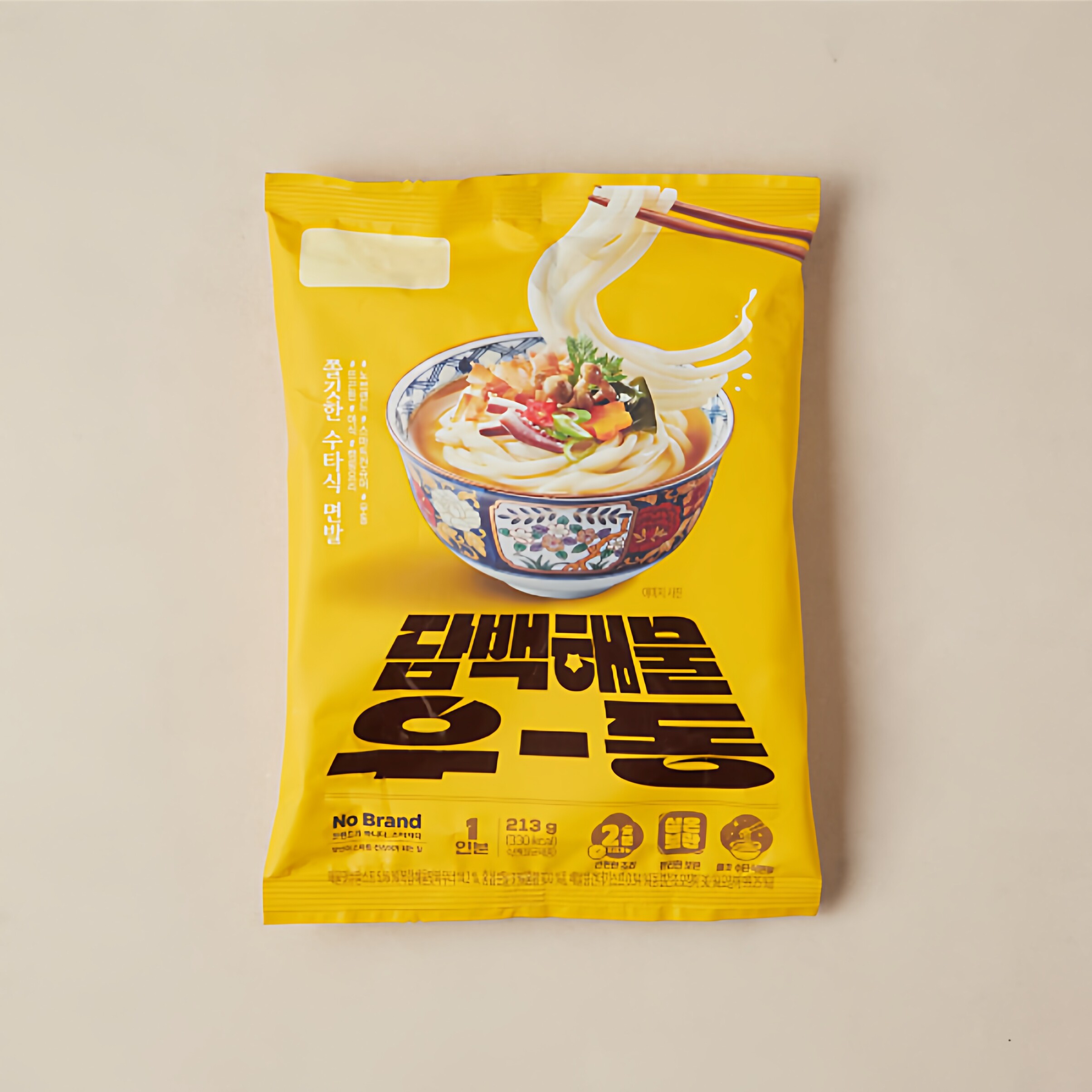 nobrand乌冬面海鲜泡菜两种口味