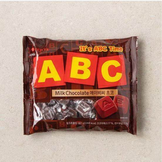 ABC形代可可脂牛奶巧克力