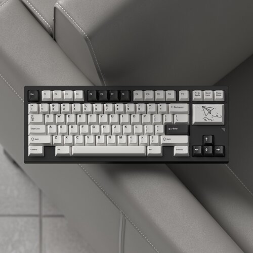 JKDK bow白黑极简键帽热升华机械键盘原厂高度61/68/75/84/87键帽