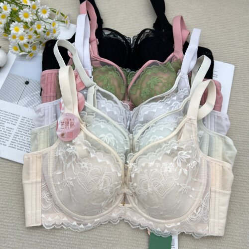 奴芝正品9668女士文胸薄款B杯芒果杯软钢圈上托聚拢防下垂性感