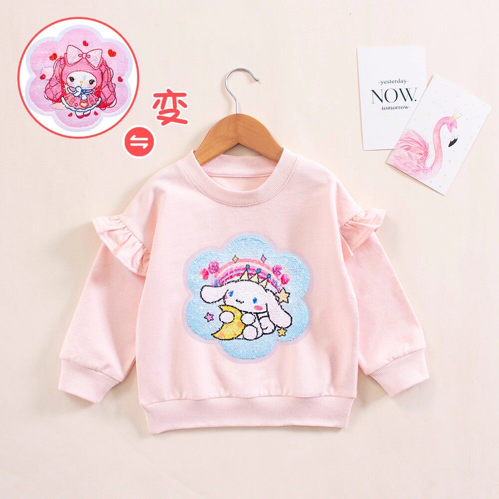 女童纯棉长袖卫衣春秋可爱打底
