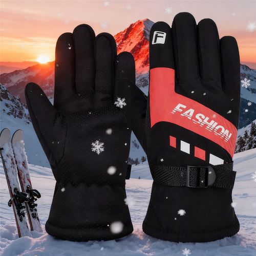 手套男士冬季滑雪加绒加厚棉保暖